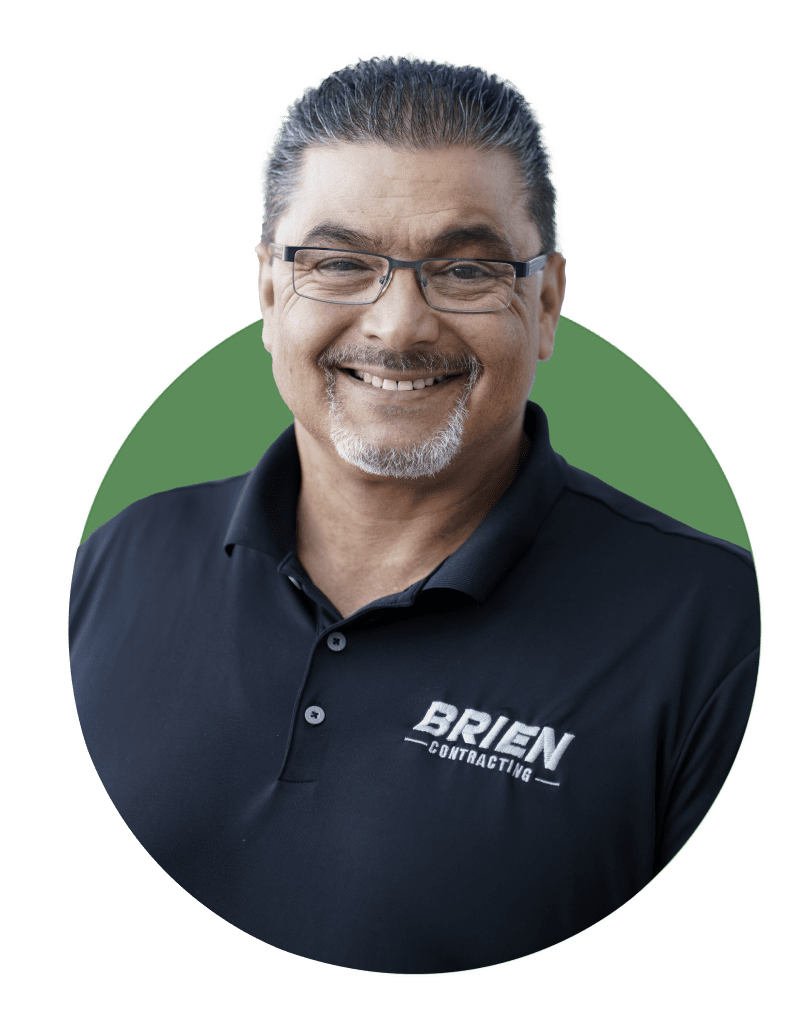 headshot photo of Tony who is a superintendent with Brien Contracting. He has a goat-t and glasses.