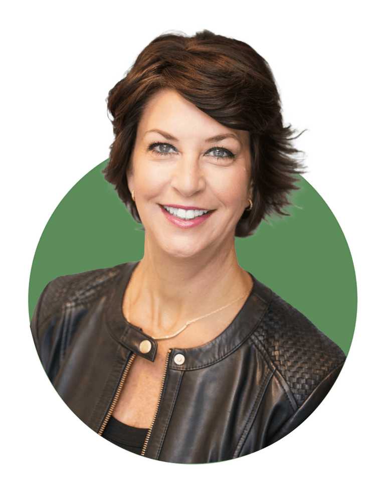 Headshot of Stephanie Trenter VP of Strategic Growth at Brien Contratcing. She is wearing a black leather jacket and has short brown hair.