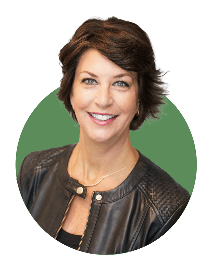 Headshot of Stephanie Trenter VP of Strategic Growth at Brien Contratcing. She is wearing a black leather jacket and has short brown hair.