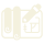 Icon of a rolled-up architectural blueprint with a pencil and a partial floor plan, representing General contracting services Arizona.